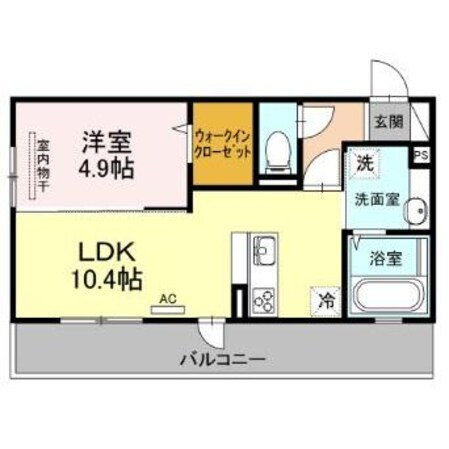 竜田口駅 徒歩38分 2階の物件間取画像